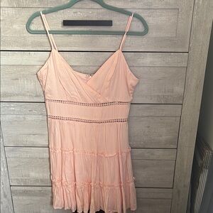 Elegant Pink Sleeveless Dress